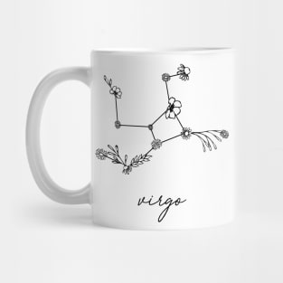 Virgo Zodiac Wildflower Constellation Mug